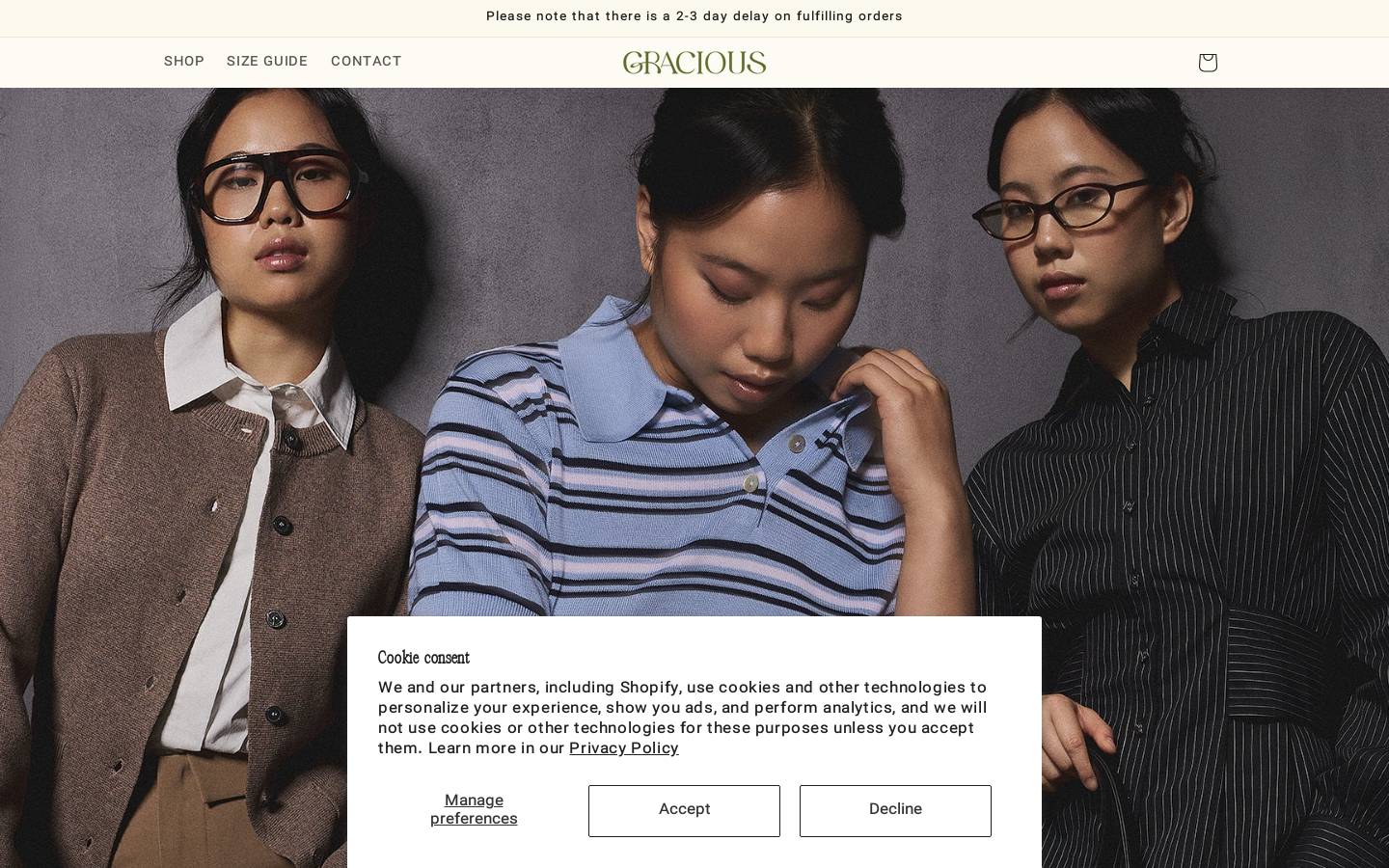 graciousnz.com homepage screenshot