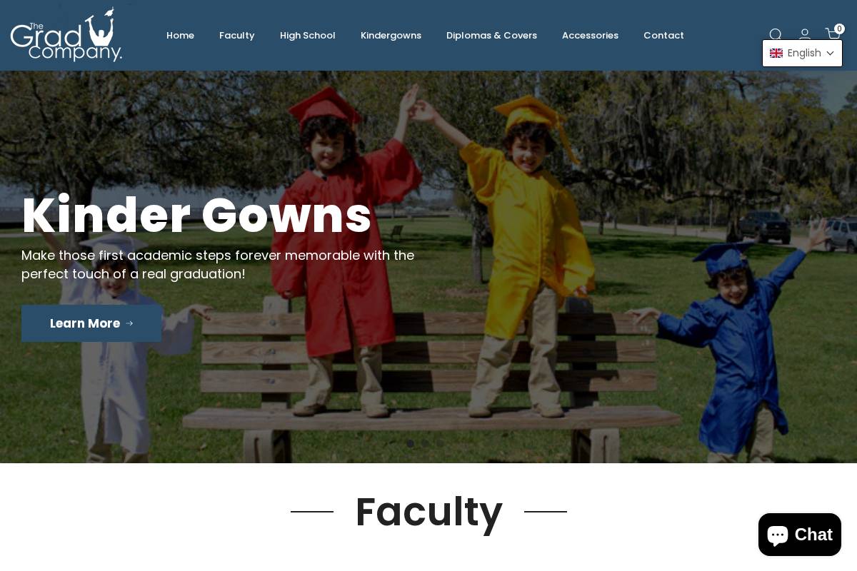 gradcompany.com homepage screenshot