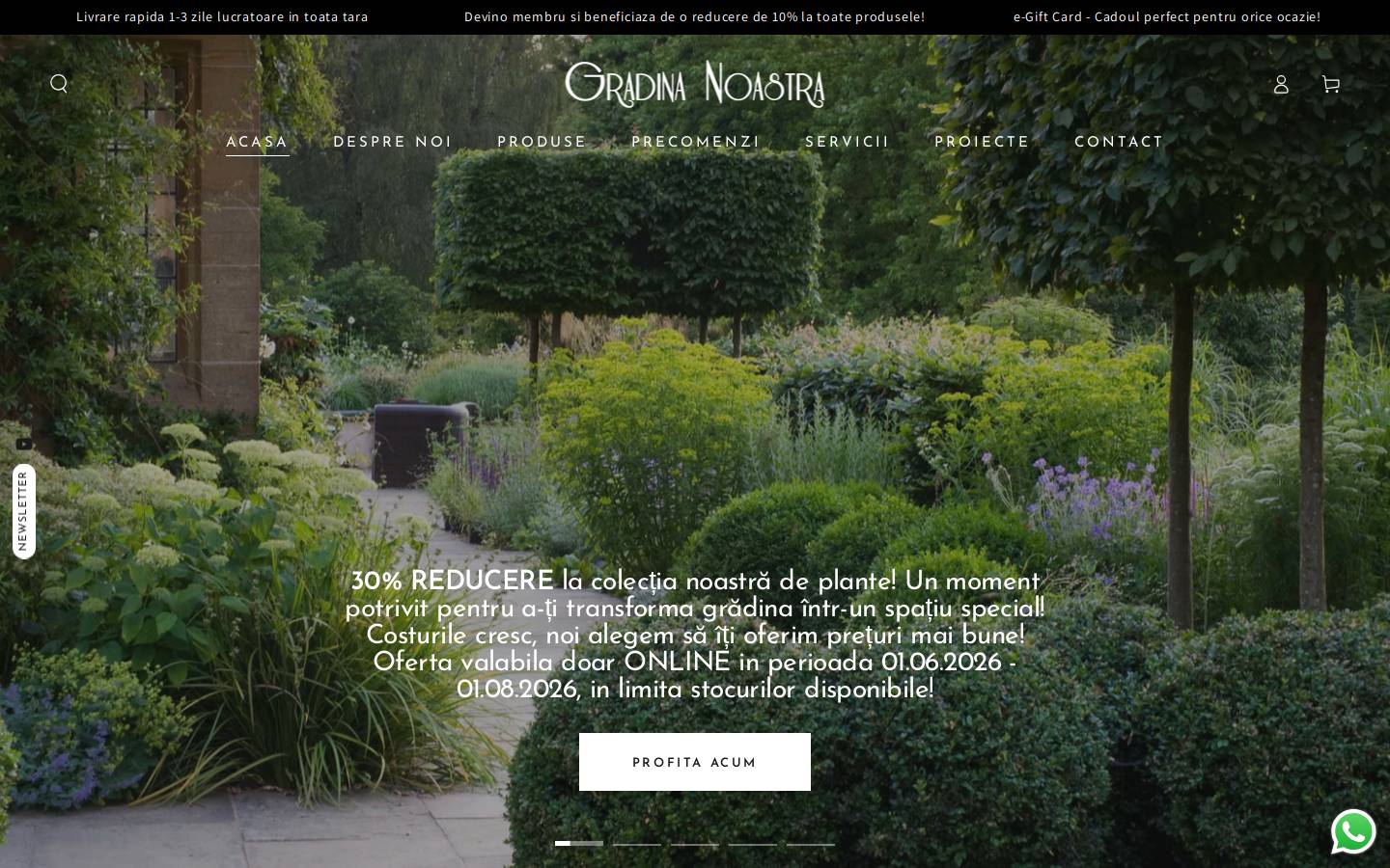 gradina-noastra.ro homepage screenshot