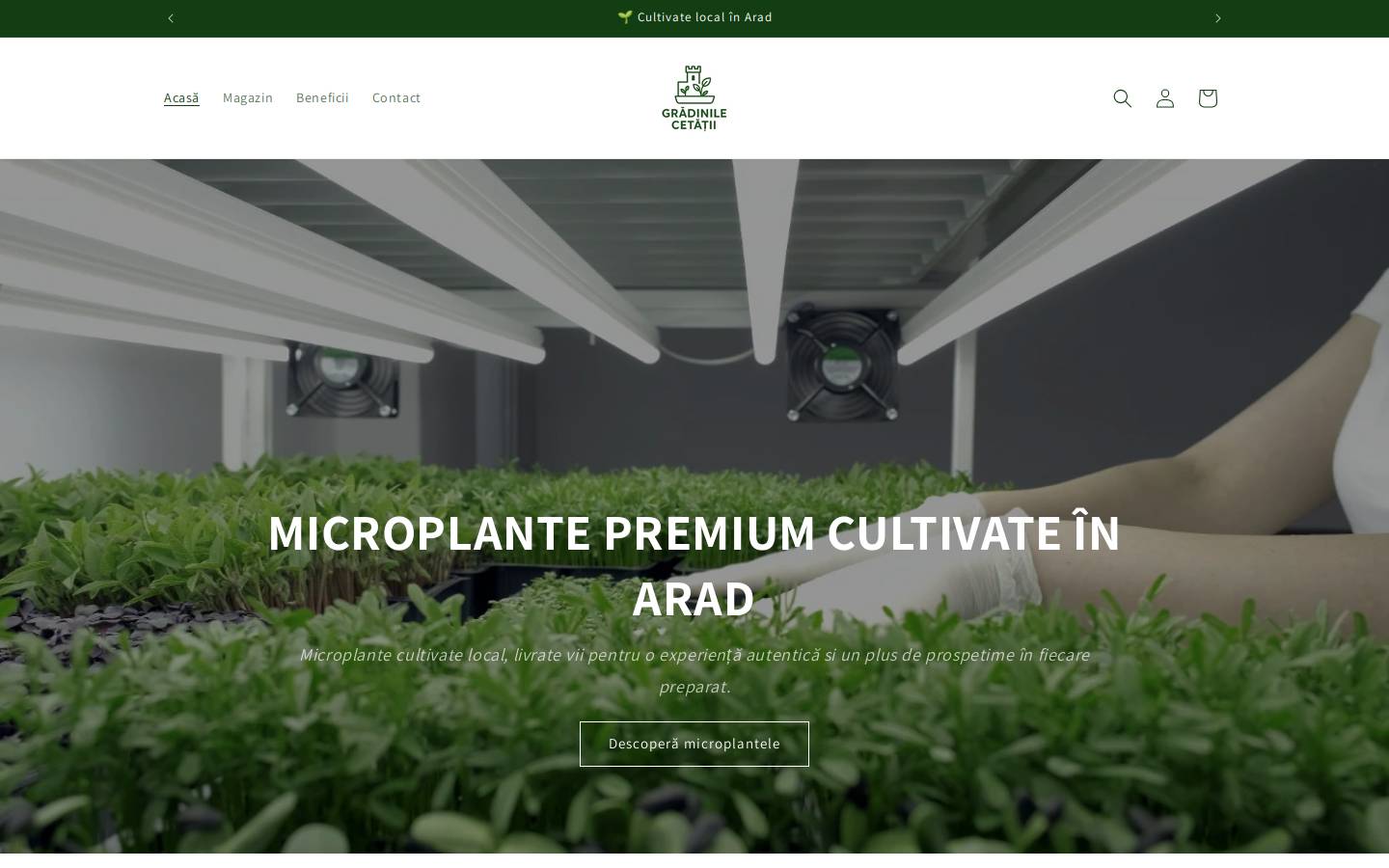 gradinilecetatii.com homepage screenshot