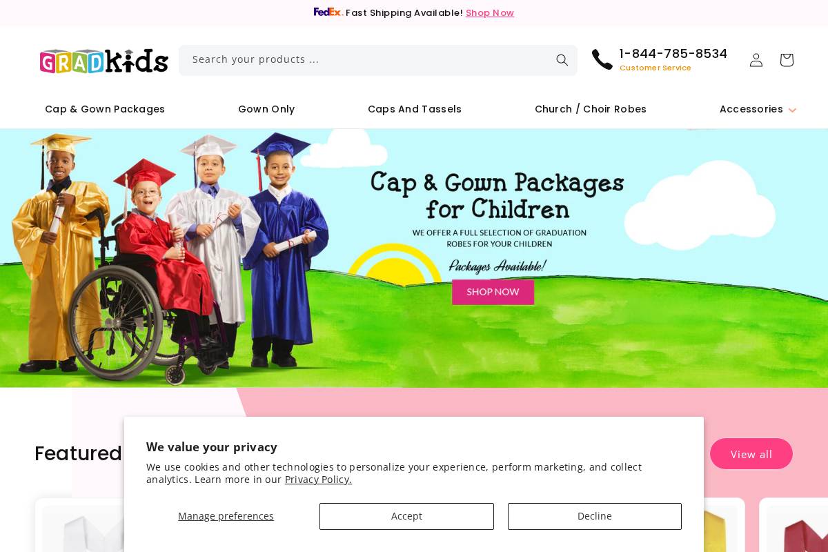 gradkids.com homepage screenshot
