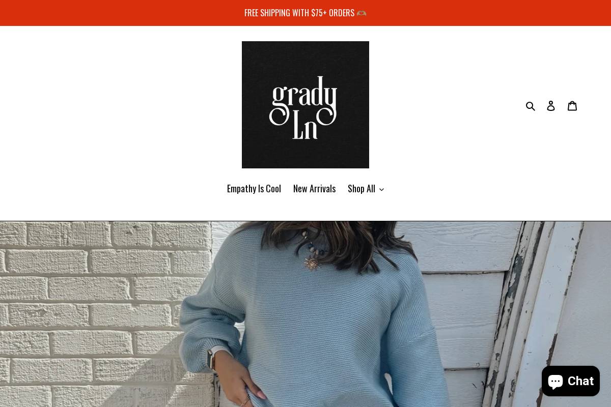 gradyln.com homepage screenshot