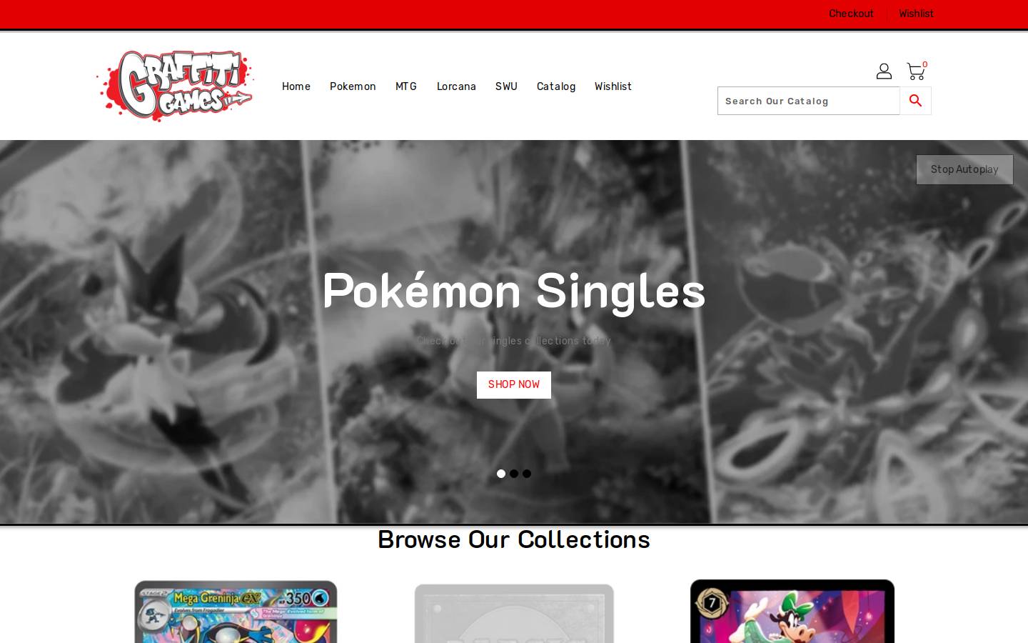 Graffit Games homepage screenshot