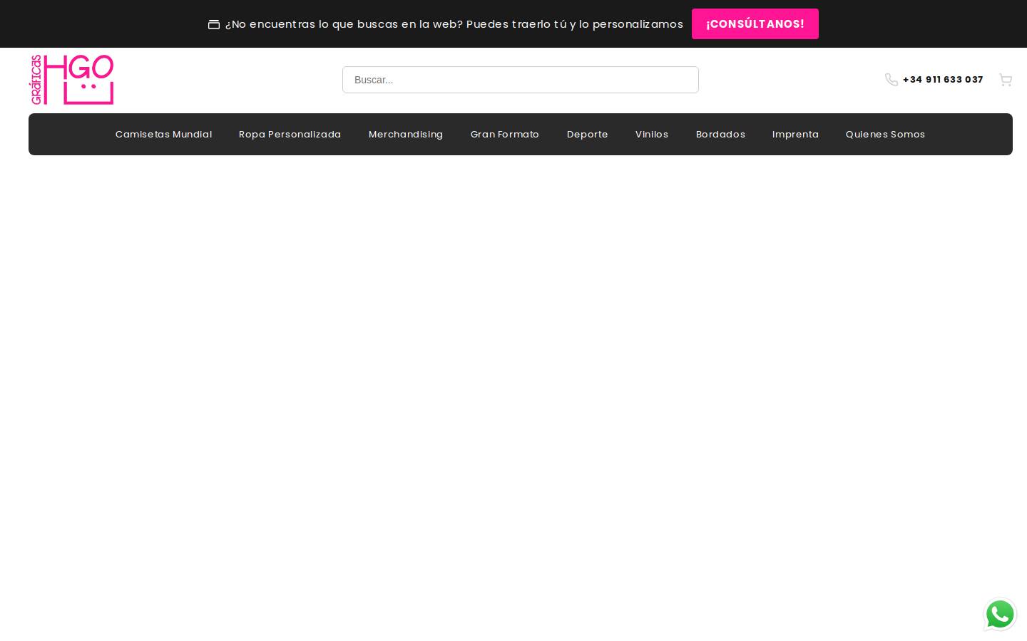 graficashugo.com homepage screenshot