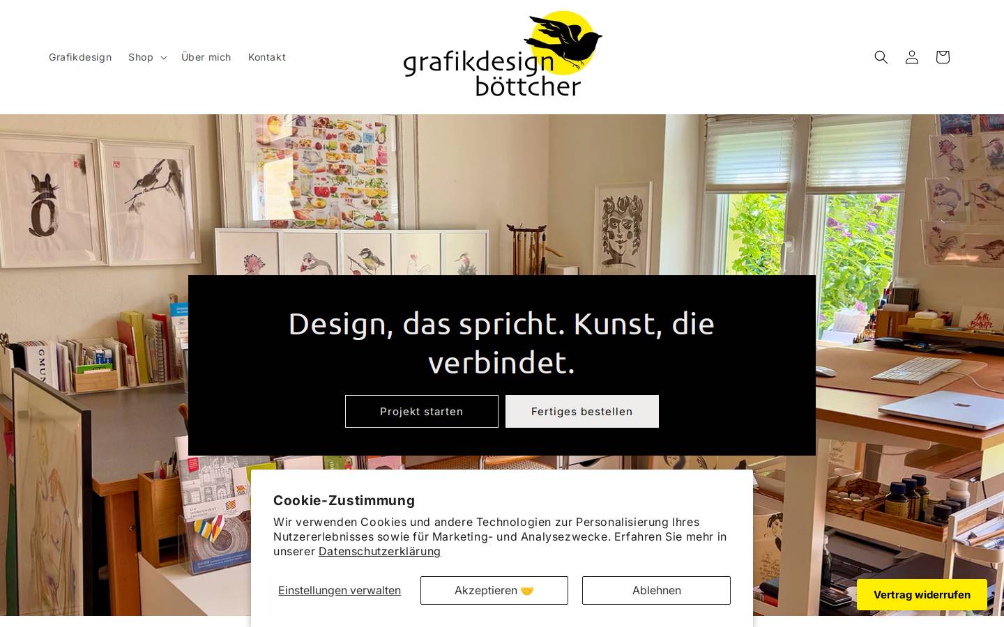 grafikdesign-boettcher.de homepage screenshot
