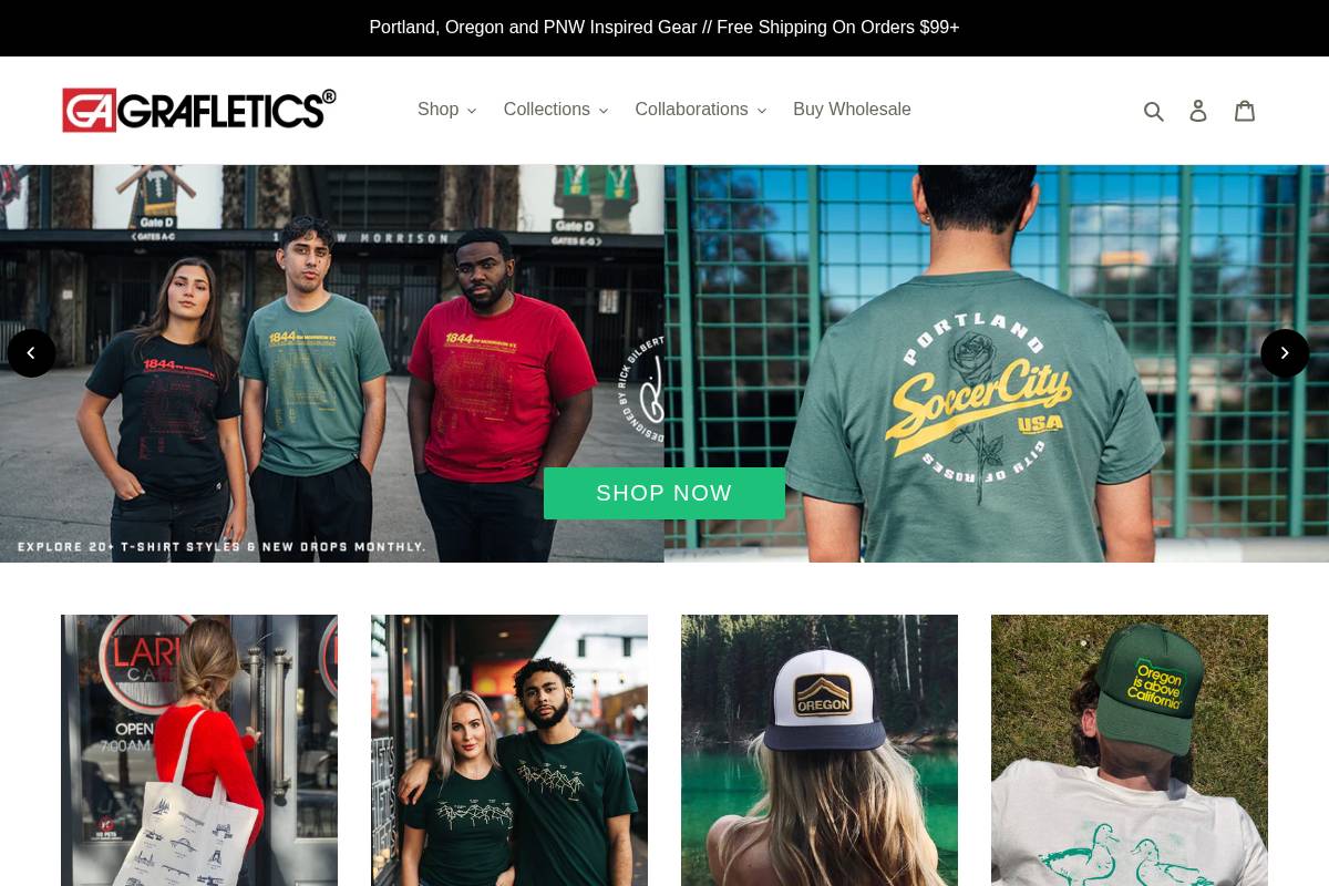 grafletics.com homepage screenshot