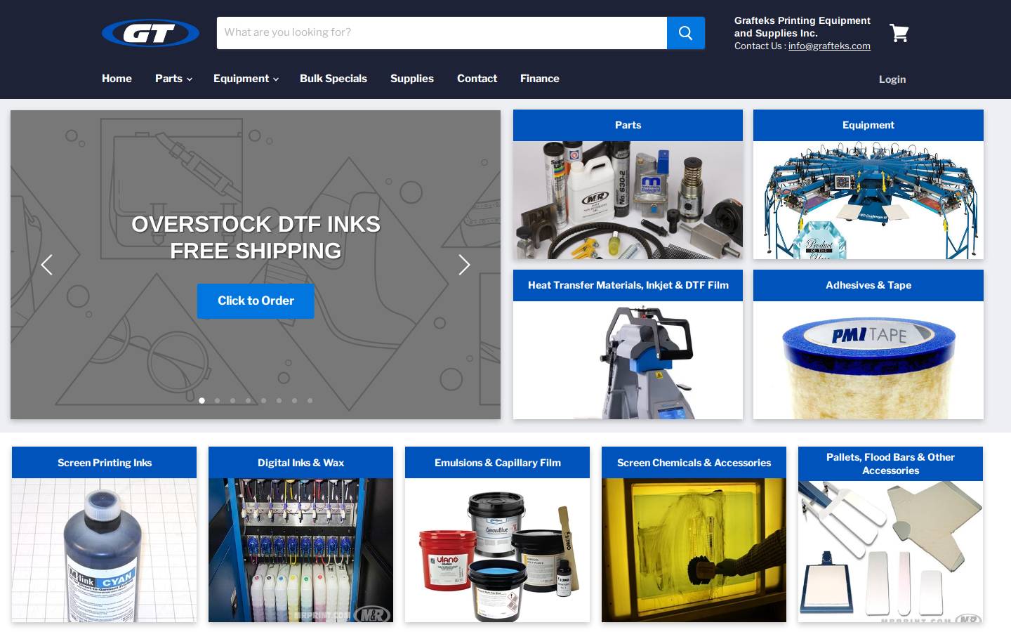 grafteks.com homepage screenshot