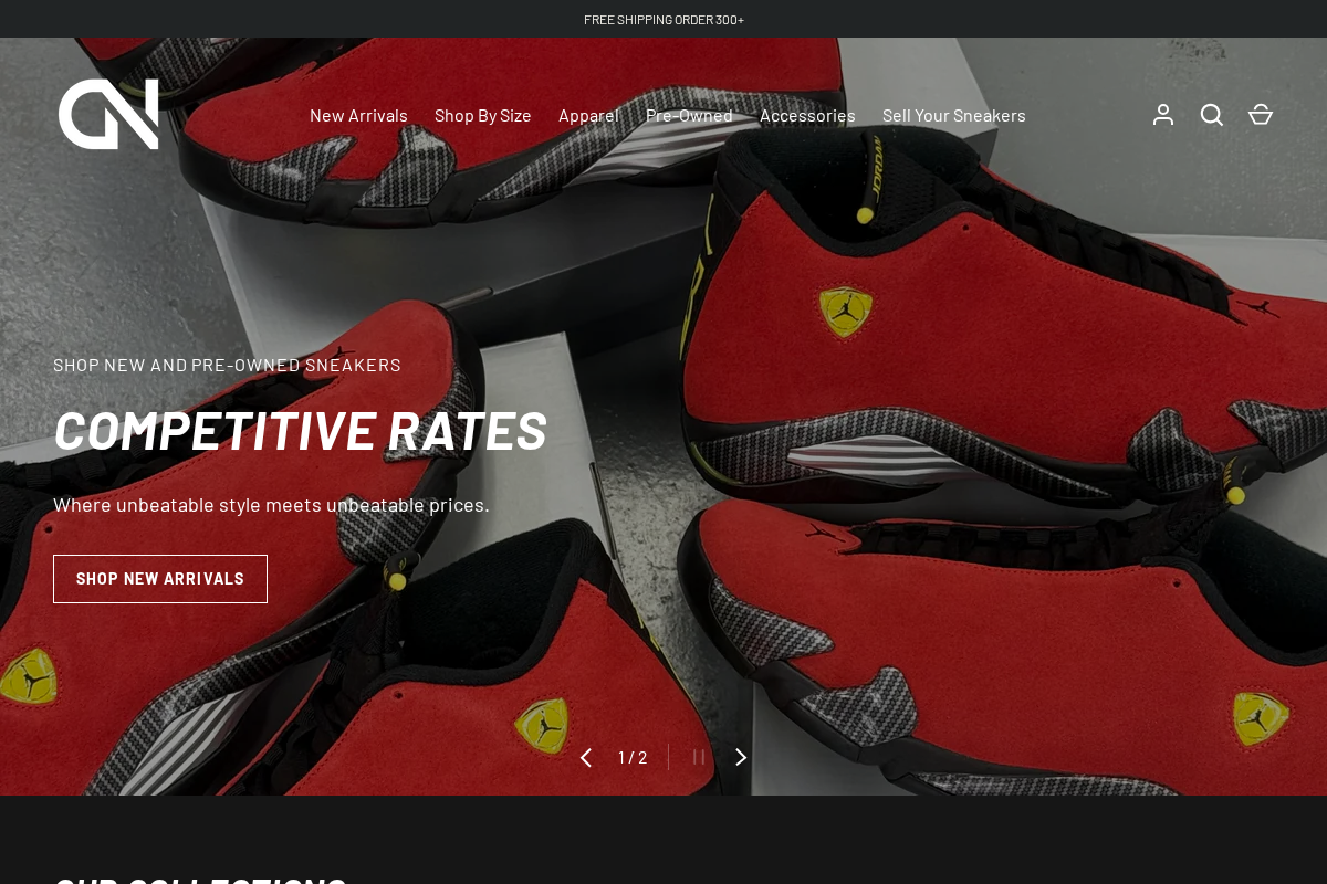 GrailNation homepage screenshot