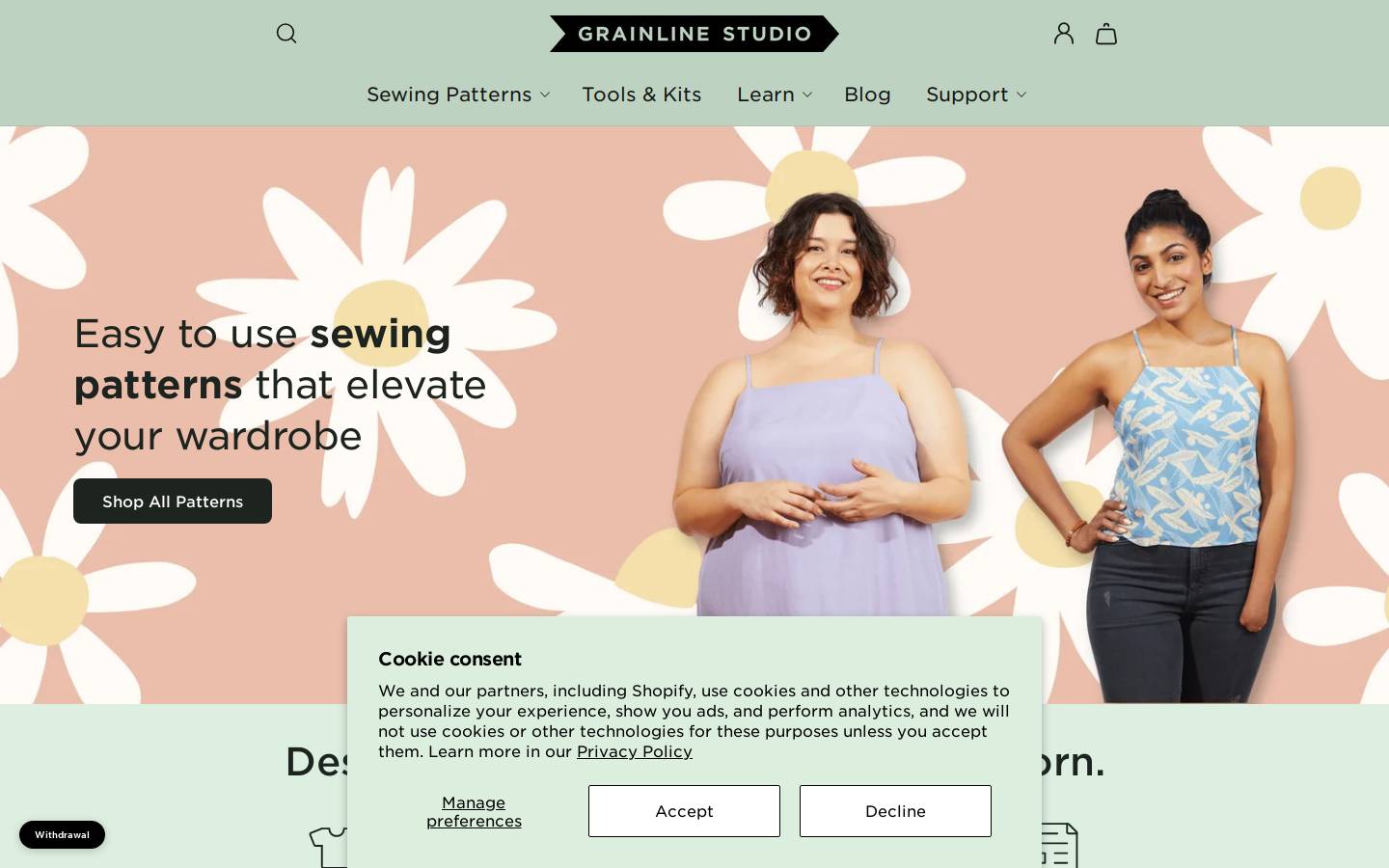 grainlinestudio.com homepage screenshot
