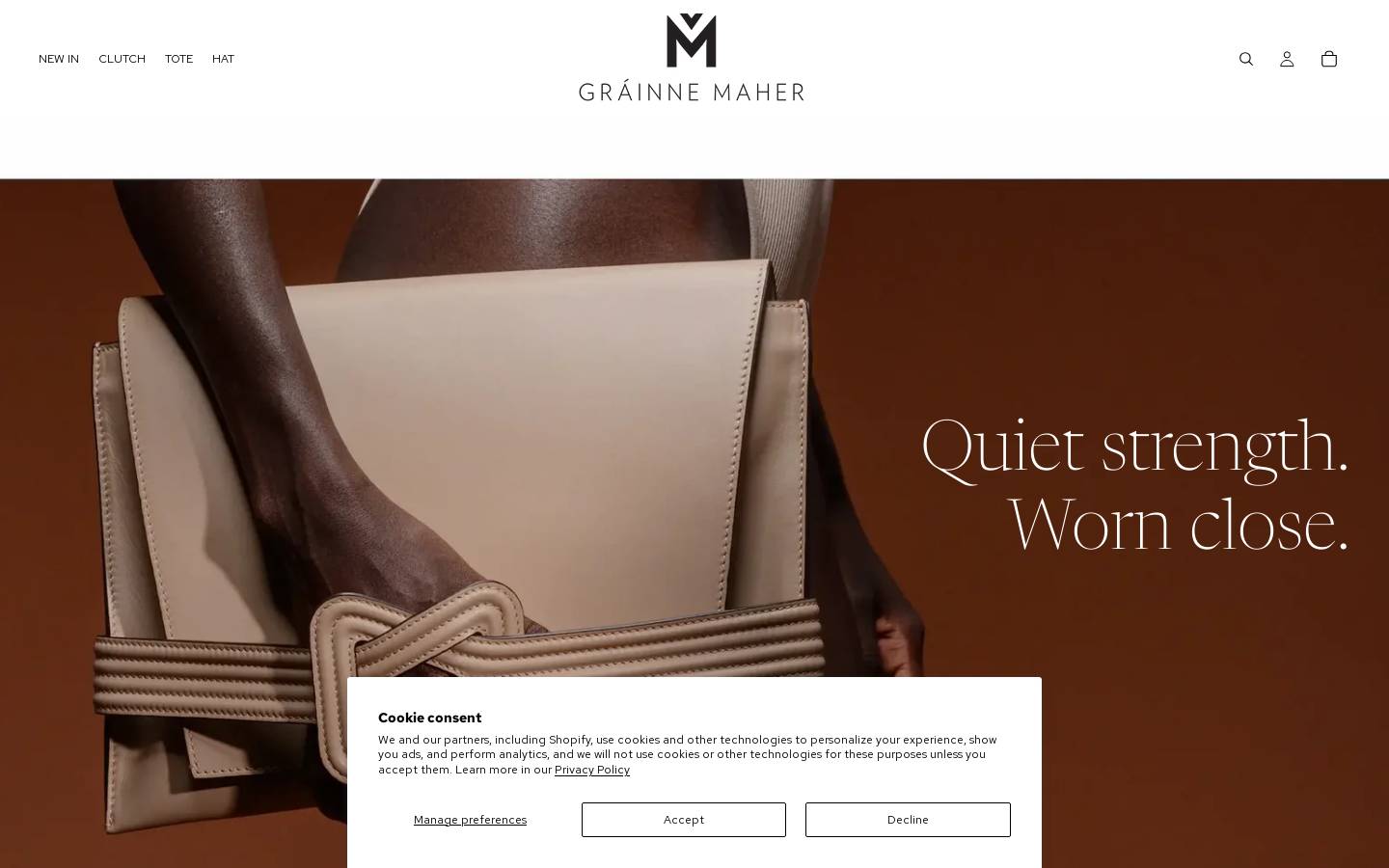 grainnemaher.com homepage screenshot