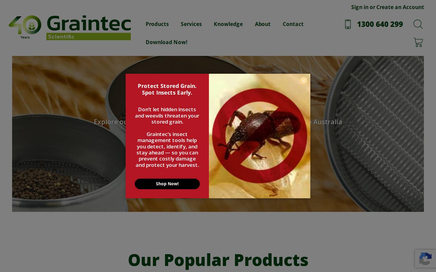 graintec.com.au homepage screenshot