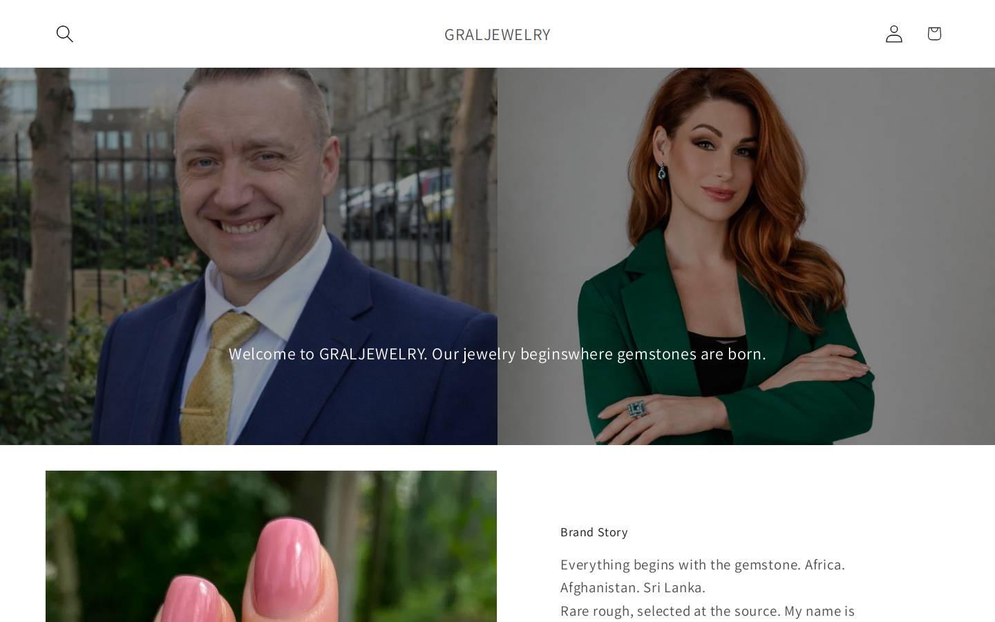 graljewelry.com homepage screenshot