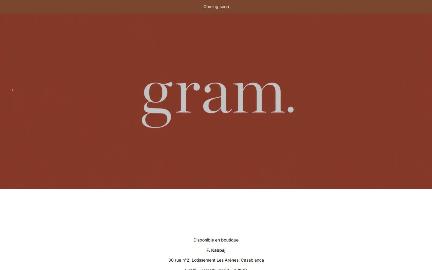 gram.ma homepage screenshot