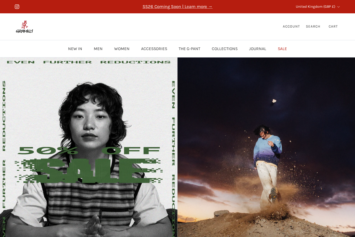 Gramicci homepage screenshot