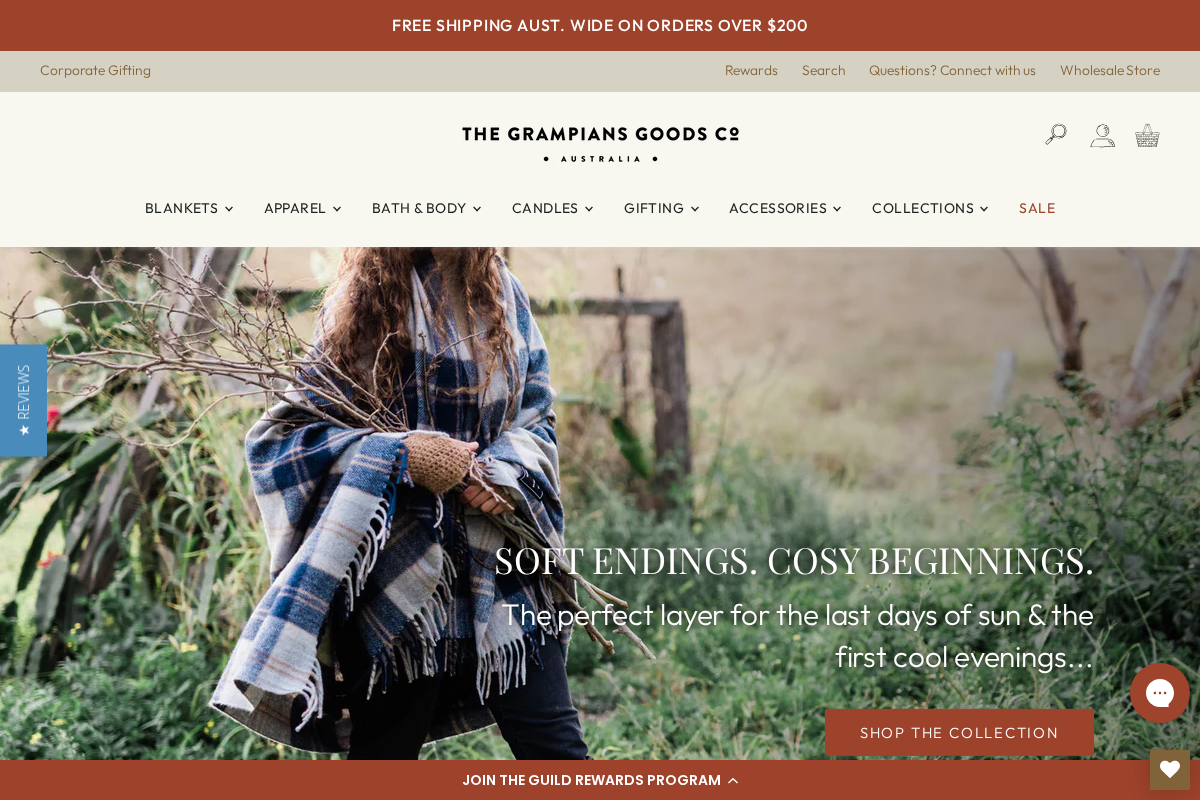 The Grampians Goods Co. homepage screenshot