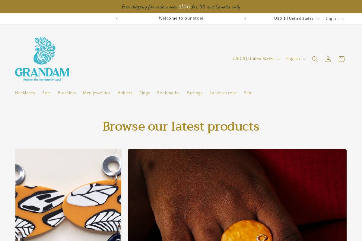 grandam.us homepage screenshot