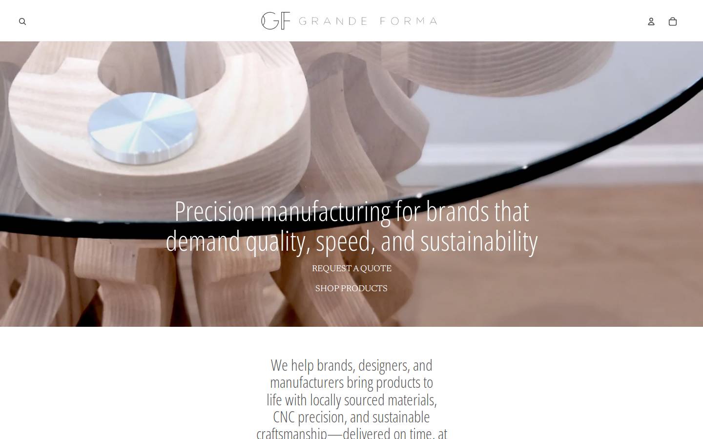 grandeforma.com homepage screenshot