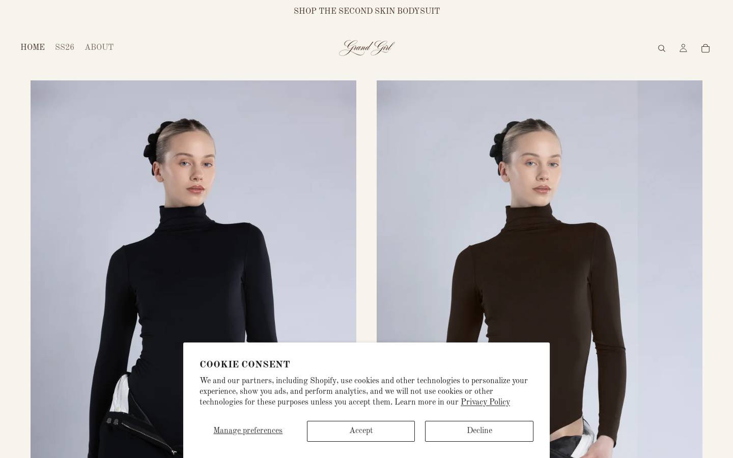 grandgirlclothing.com homepage screenshot