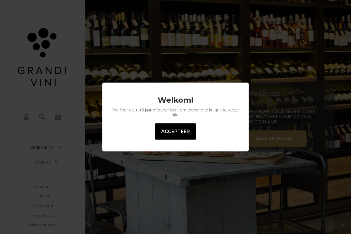 Grandi Vini homepage screenshot
