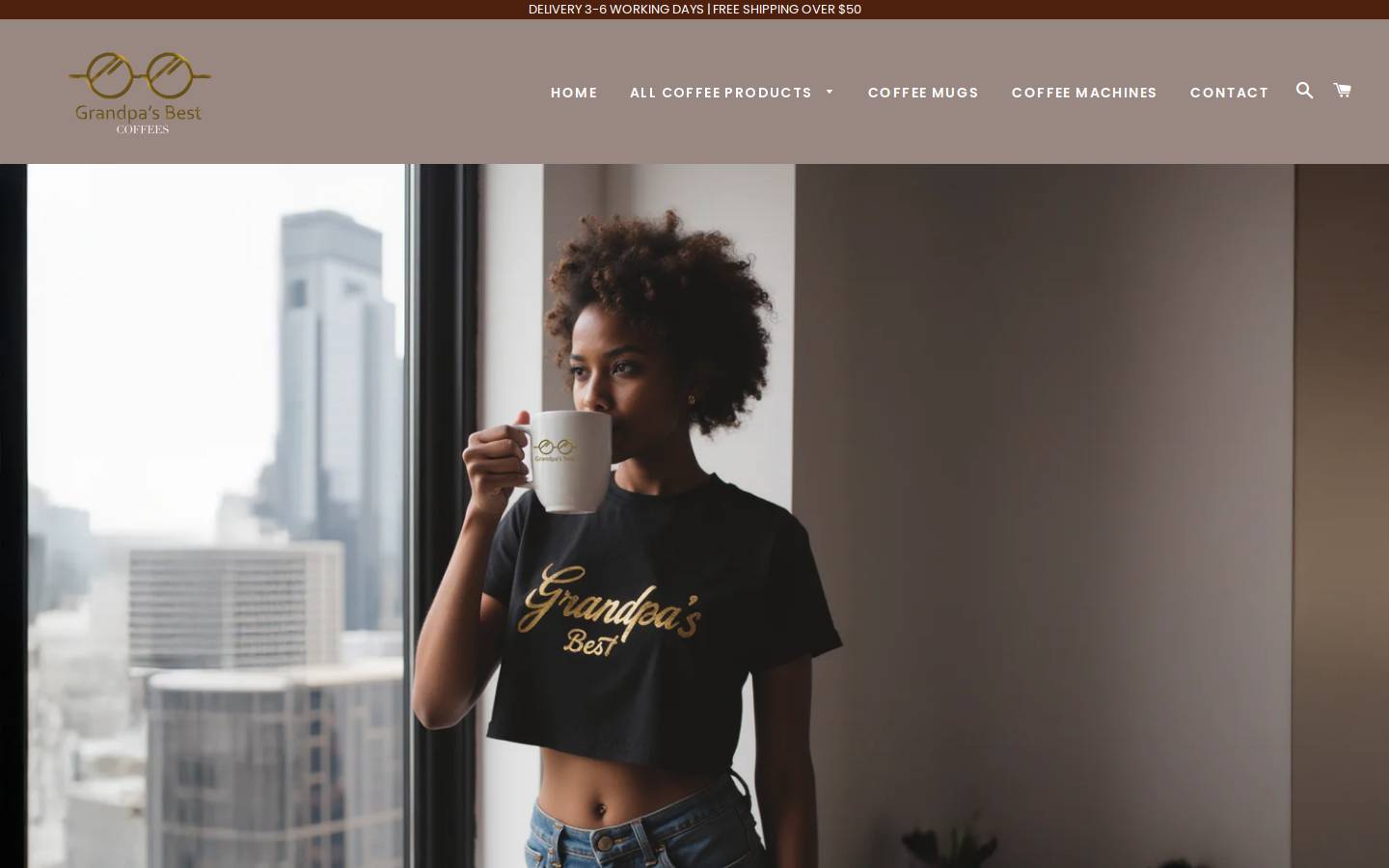grandpasbestcoffees.com homepage screenshot