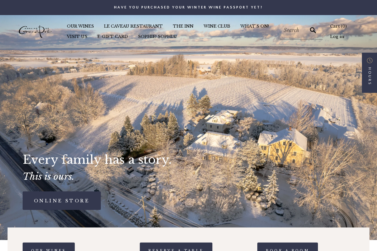 grandprewines.com homepage screenshot