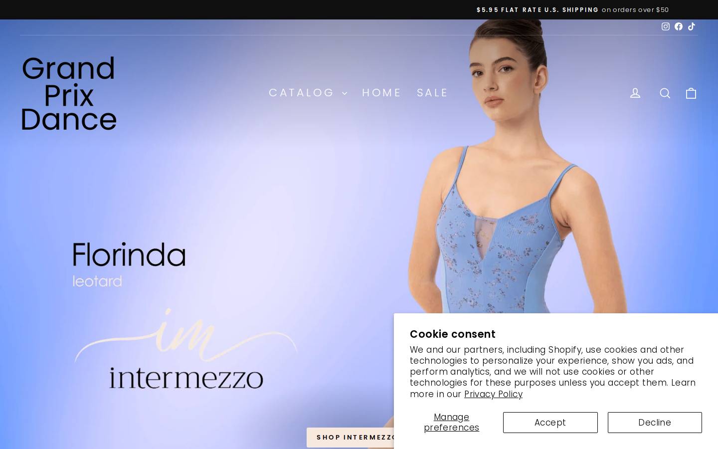 grandprixdance.com homepage screenshot