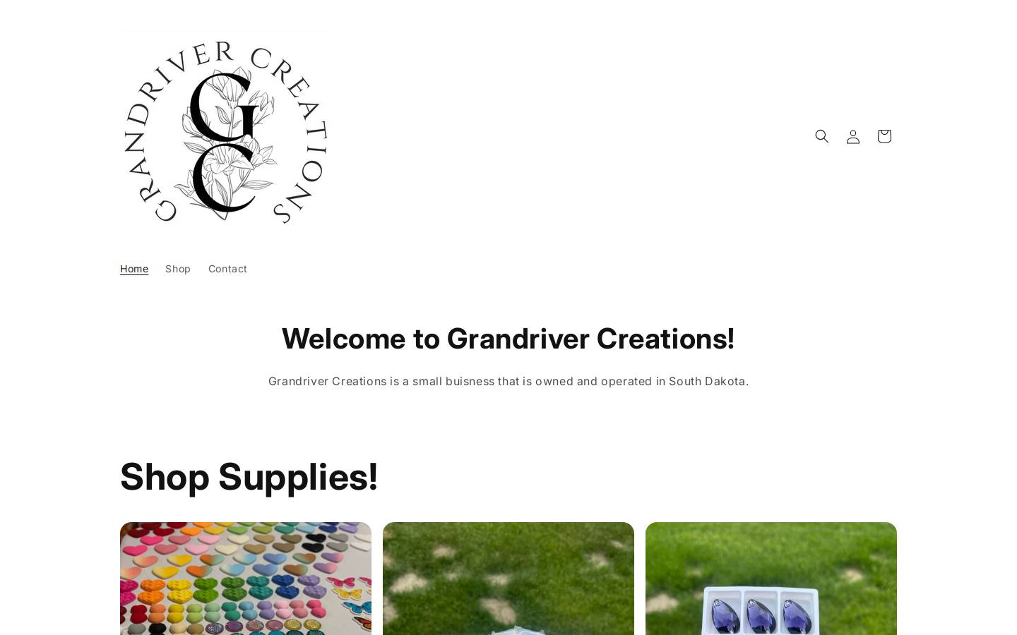 grandrivercreations.com homepage screenshot