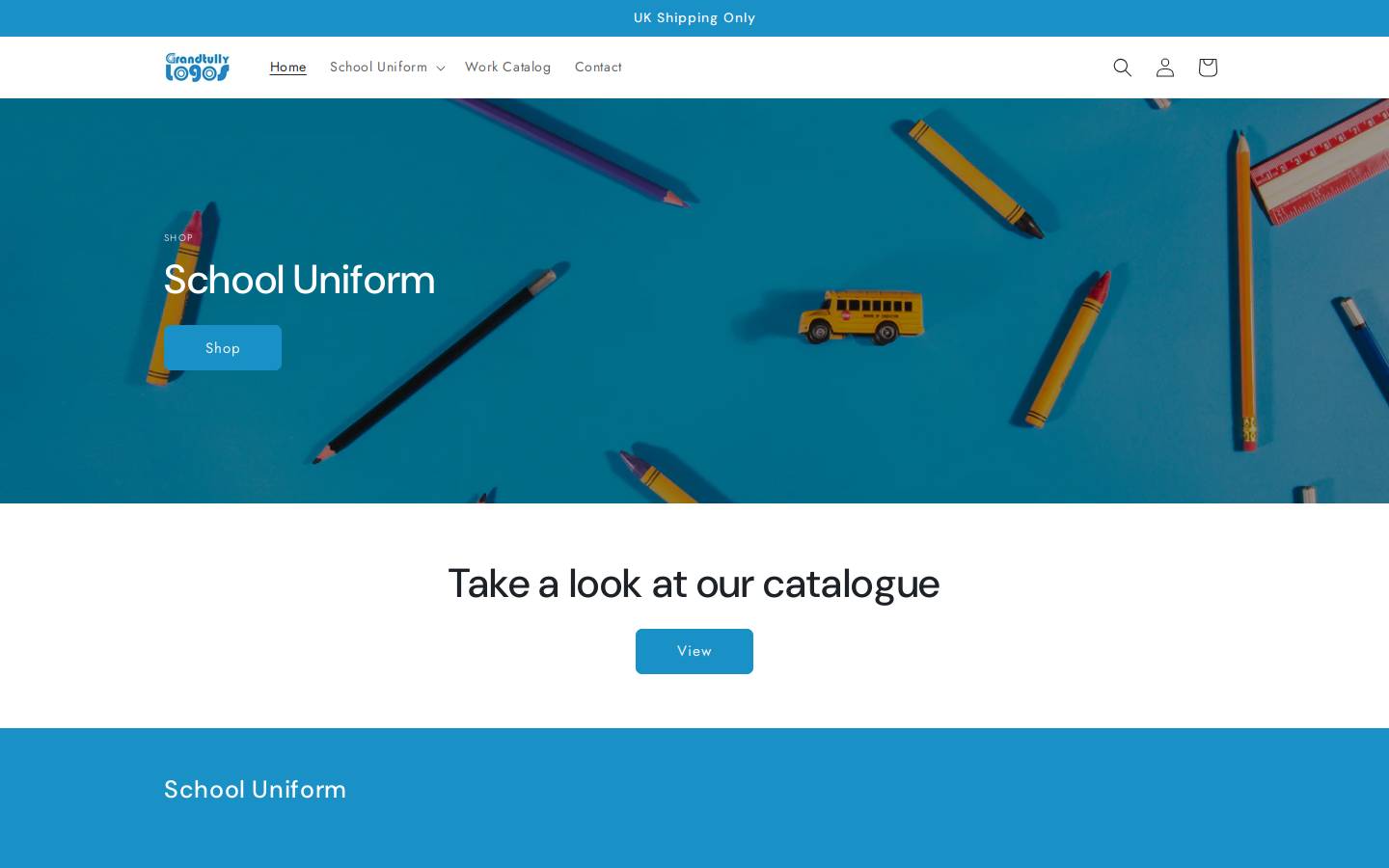 Grandtully Logos homepage screenshot