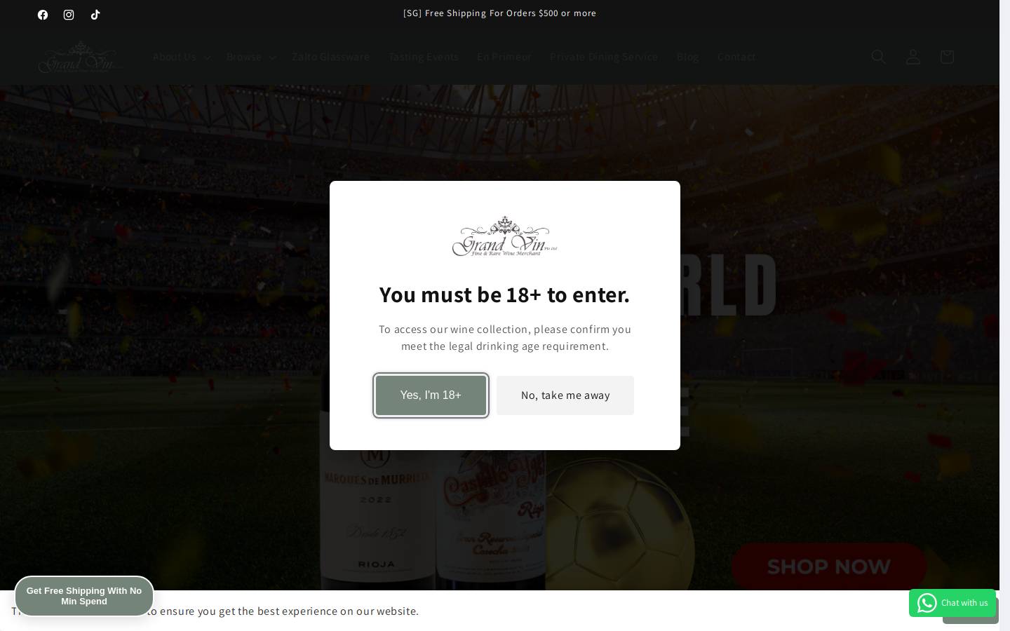 grandvin.com.sg homepage screenshot