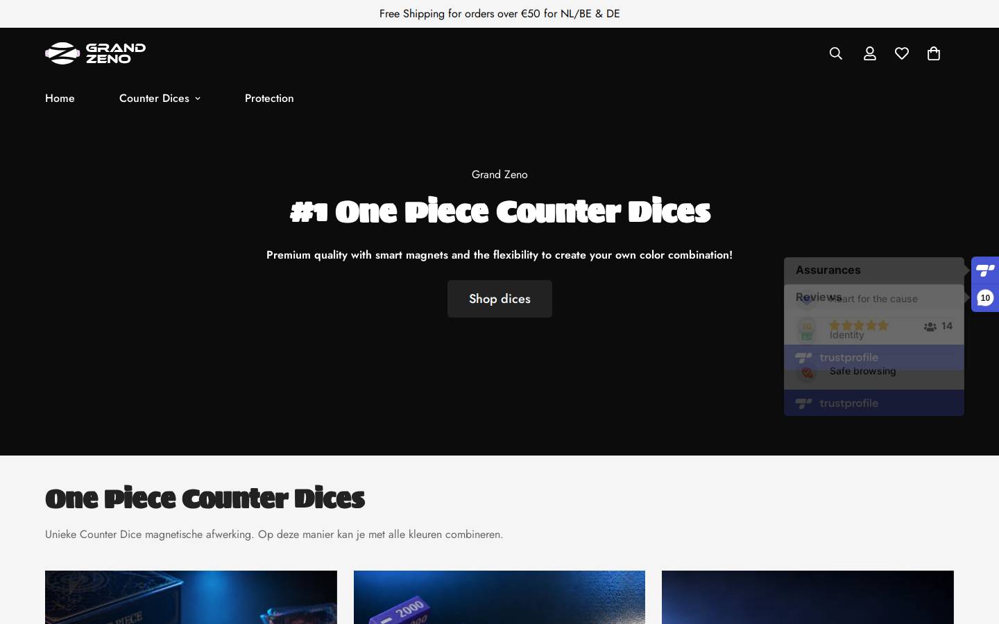 grandzeno.com homepage screenshot