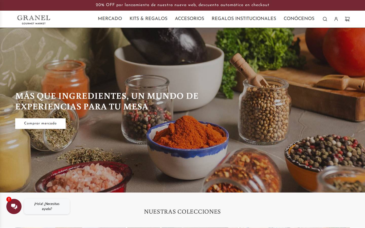 granelgourmet.co homepage screenshot