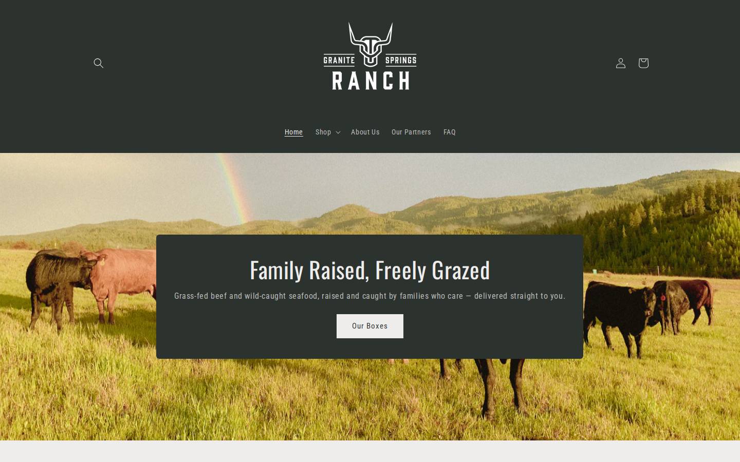 granitespringsranch.com homepage screenshot