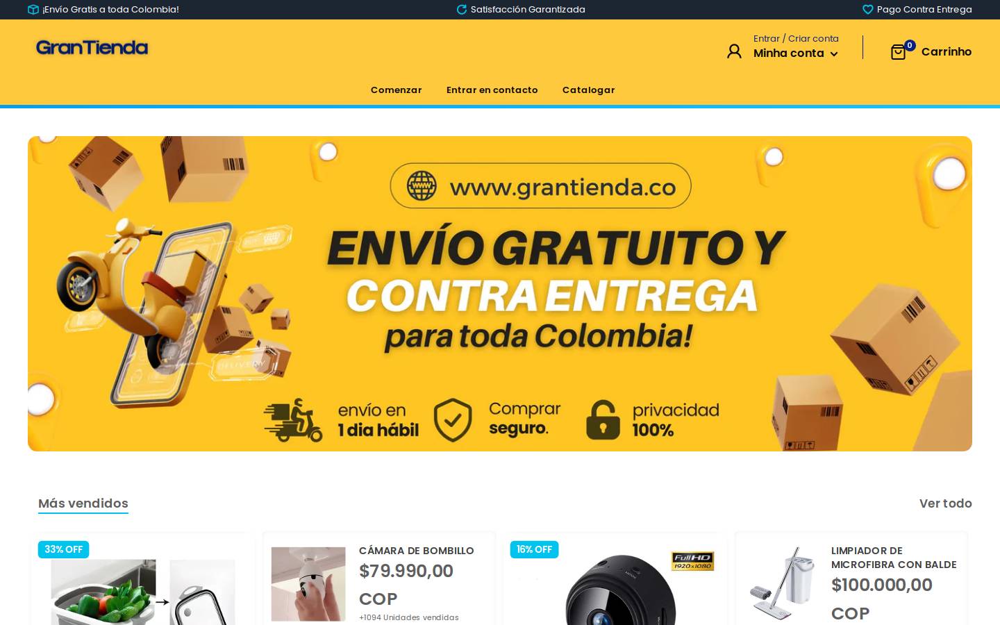 grantienda.co homepage screenshot
