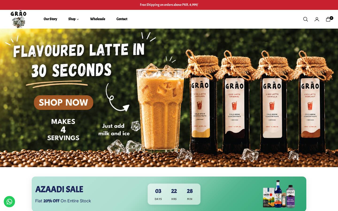 graocoffee.co homepage screenshot