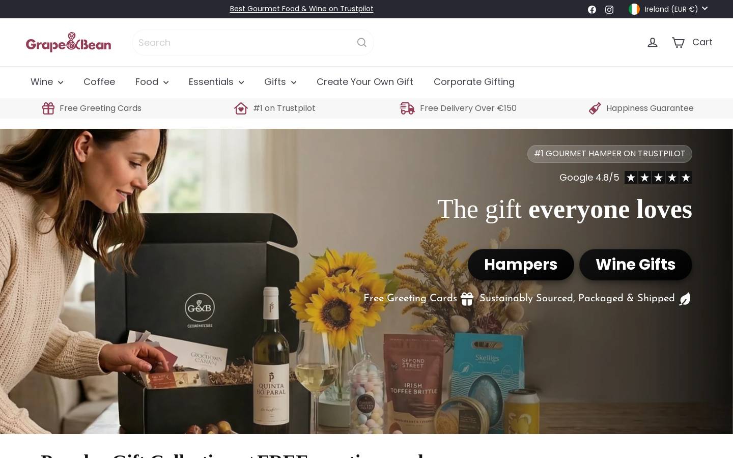 Grape & Bean homepage screenshot