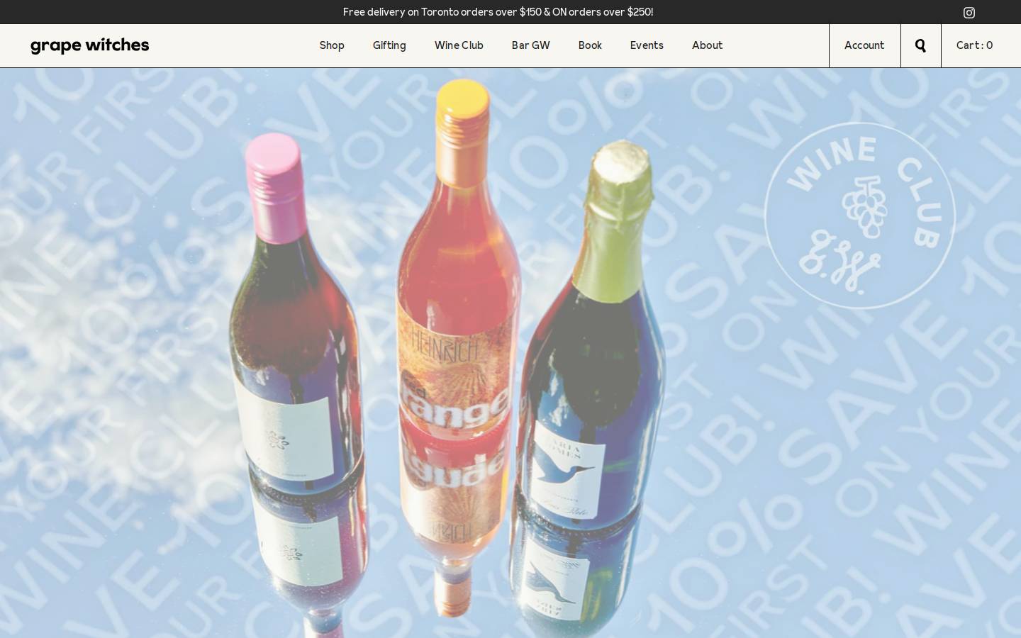 grapewitches.com homepage screenshot