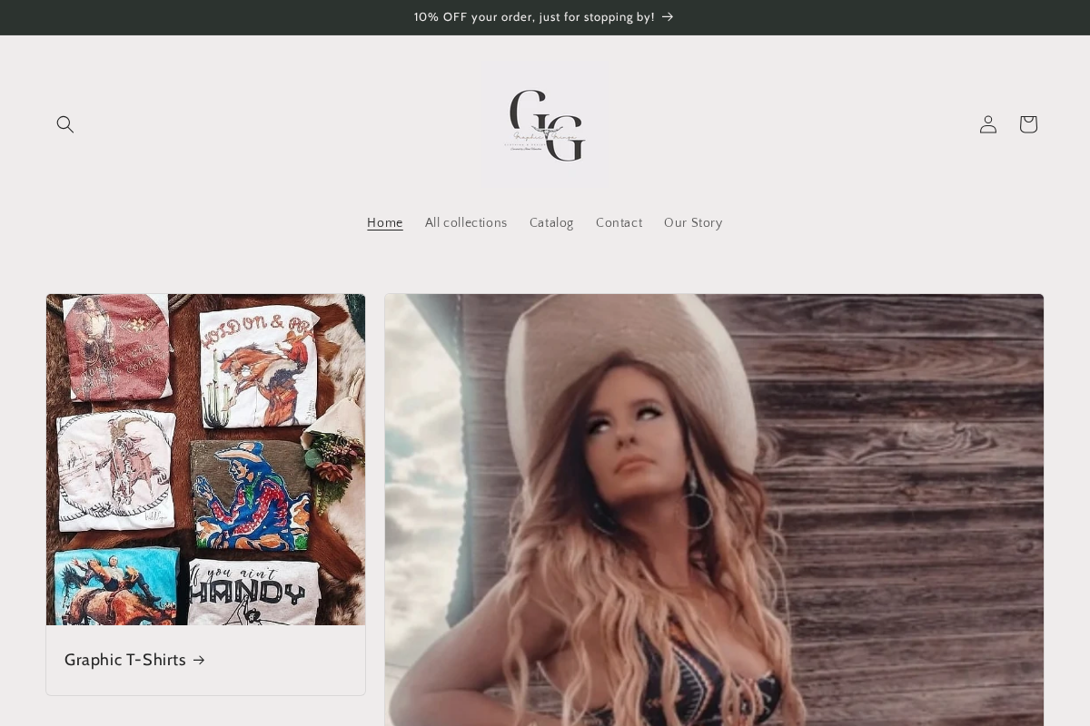 The Graphic Gringa homepage screenshot