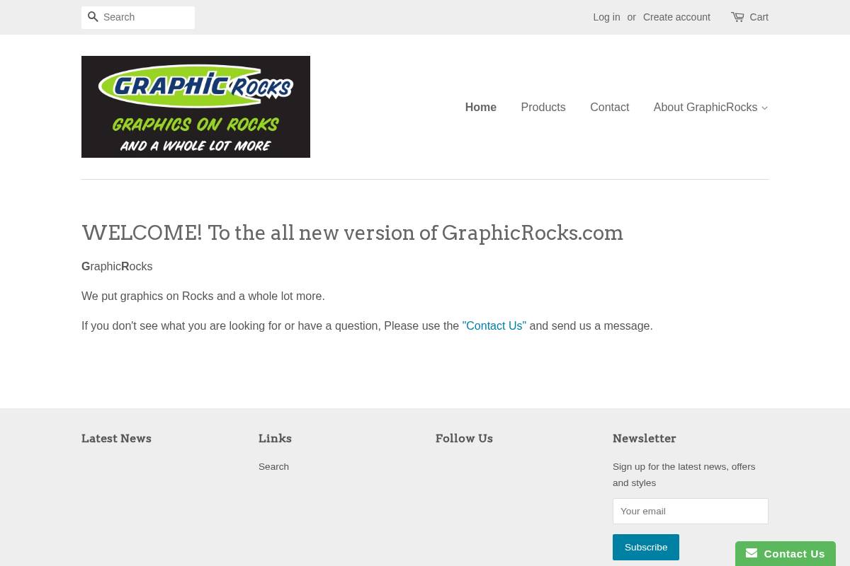 graphicrocks.com homepage screenshot