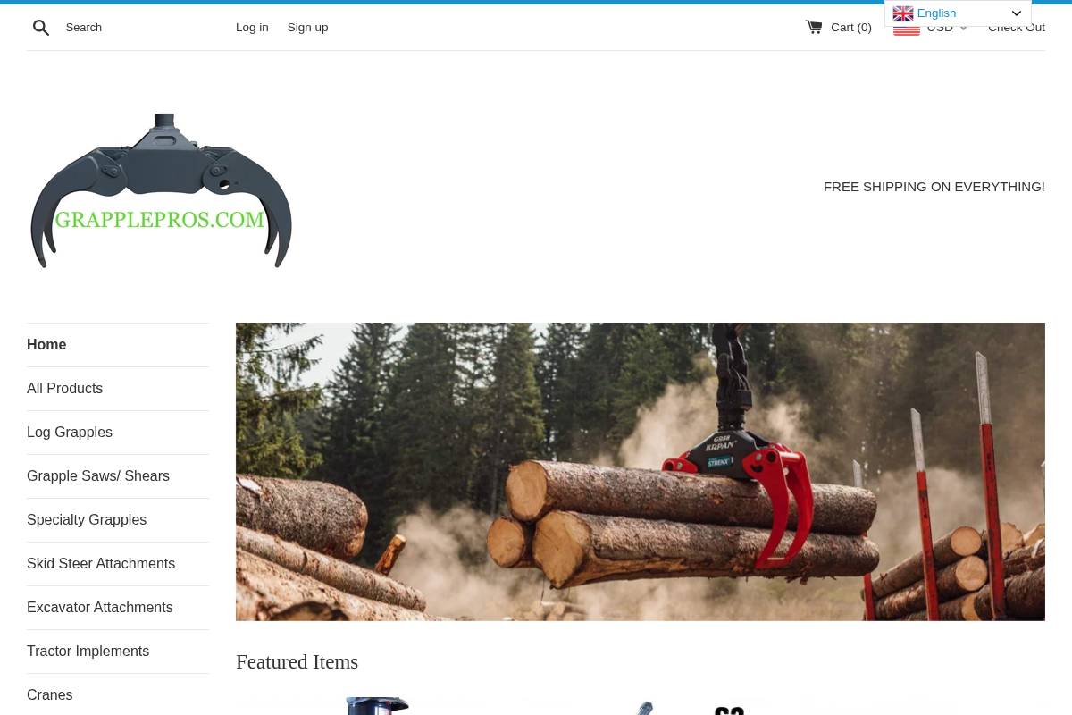 grapplepros.com homepage screenshot