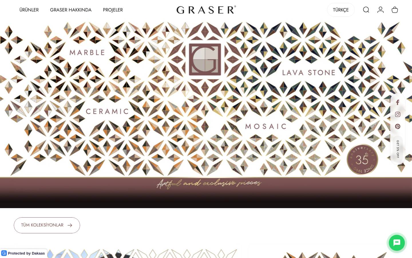 graser.com.tr homepage screenshot