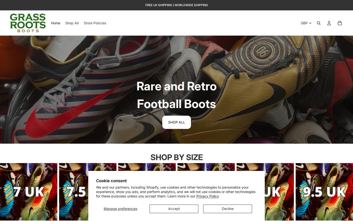 grassrootsboots.com homepage screenshot