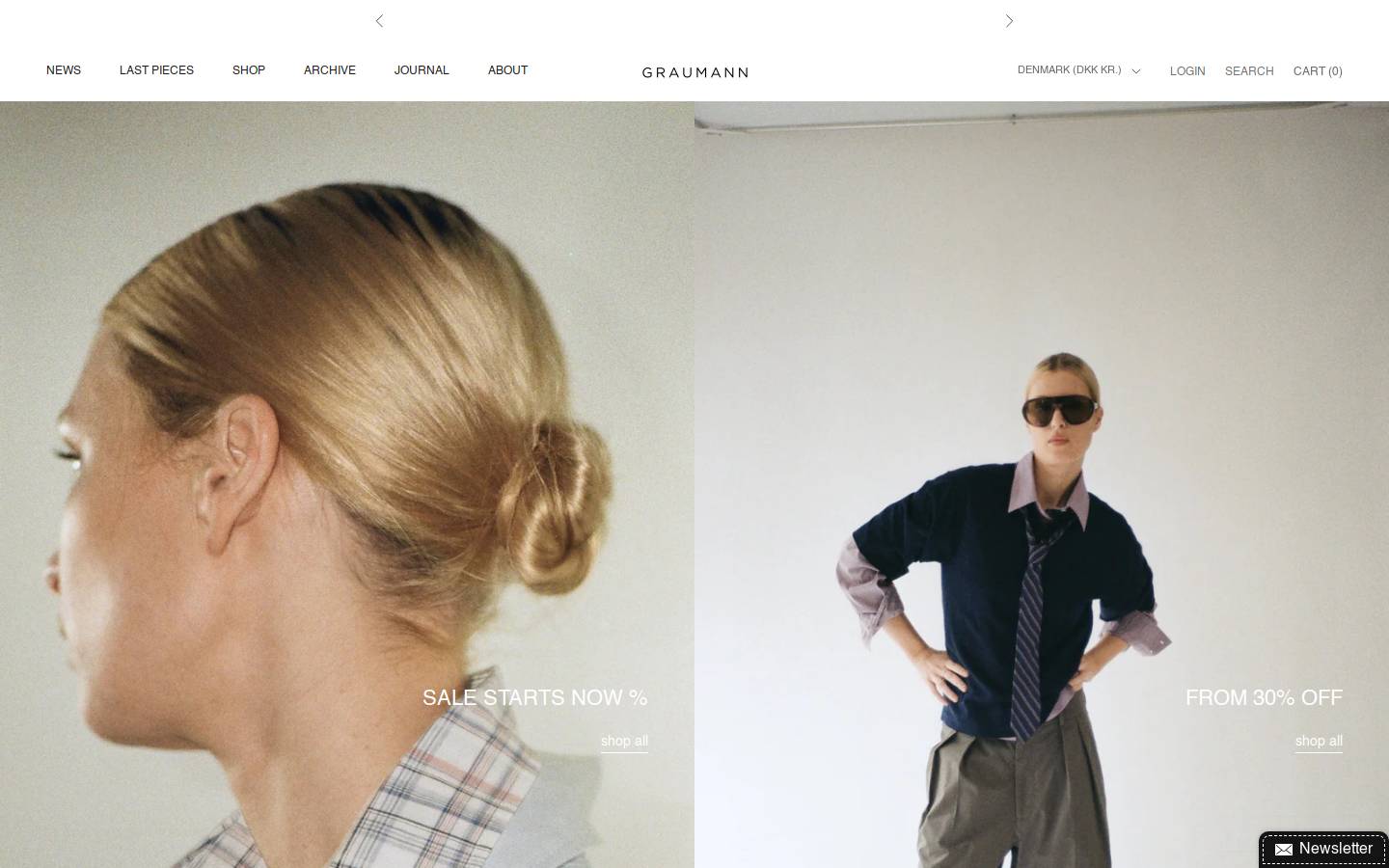 Graumann homepage screenshot