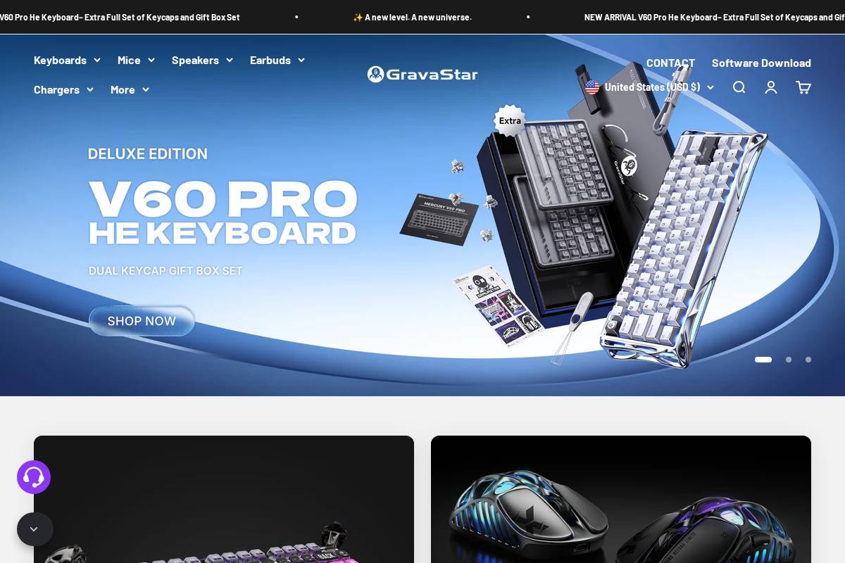 gravastar.com homepage screenshot