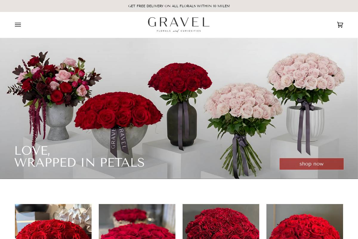 gravel-la.com homepage screenshot