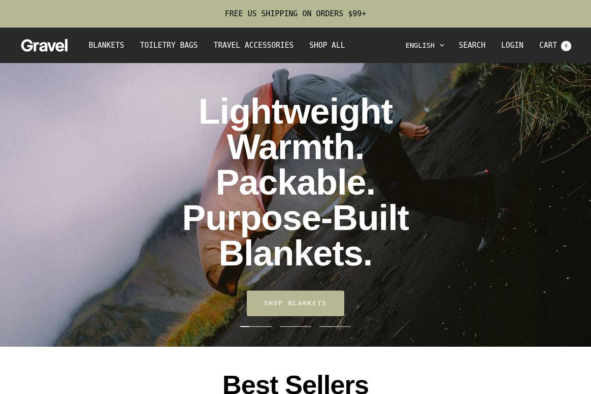 gravel.co homepage screenshot