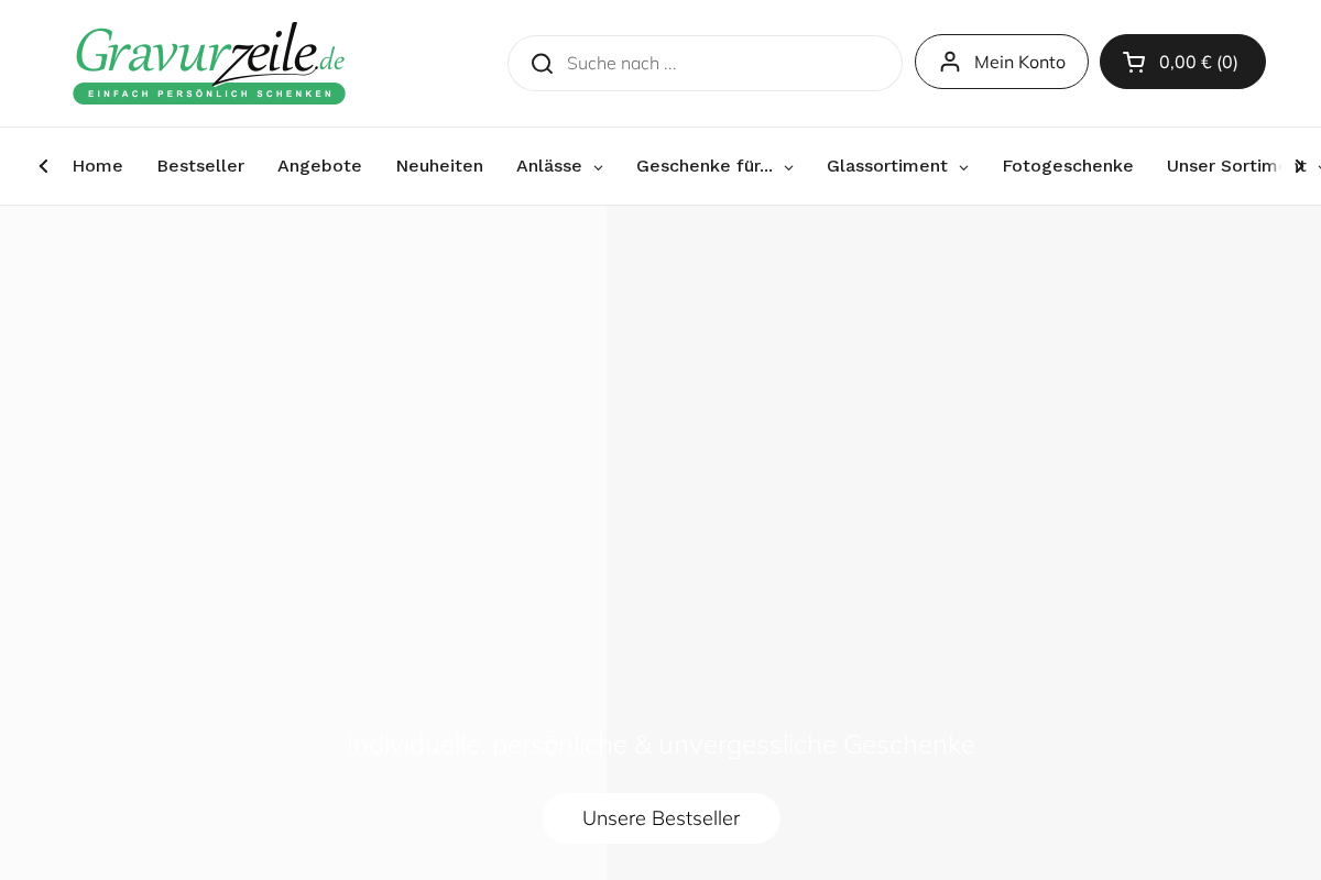 GRAVURZEILE homepage screenshot