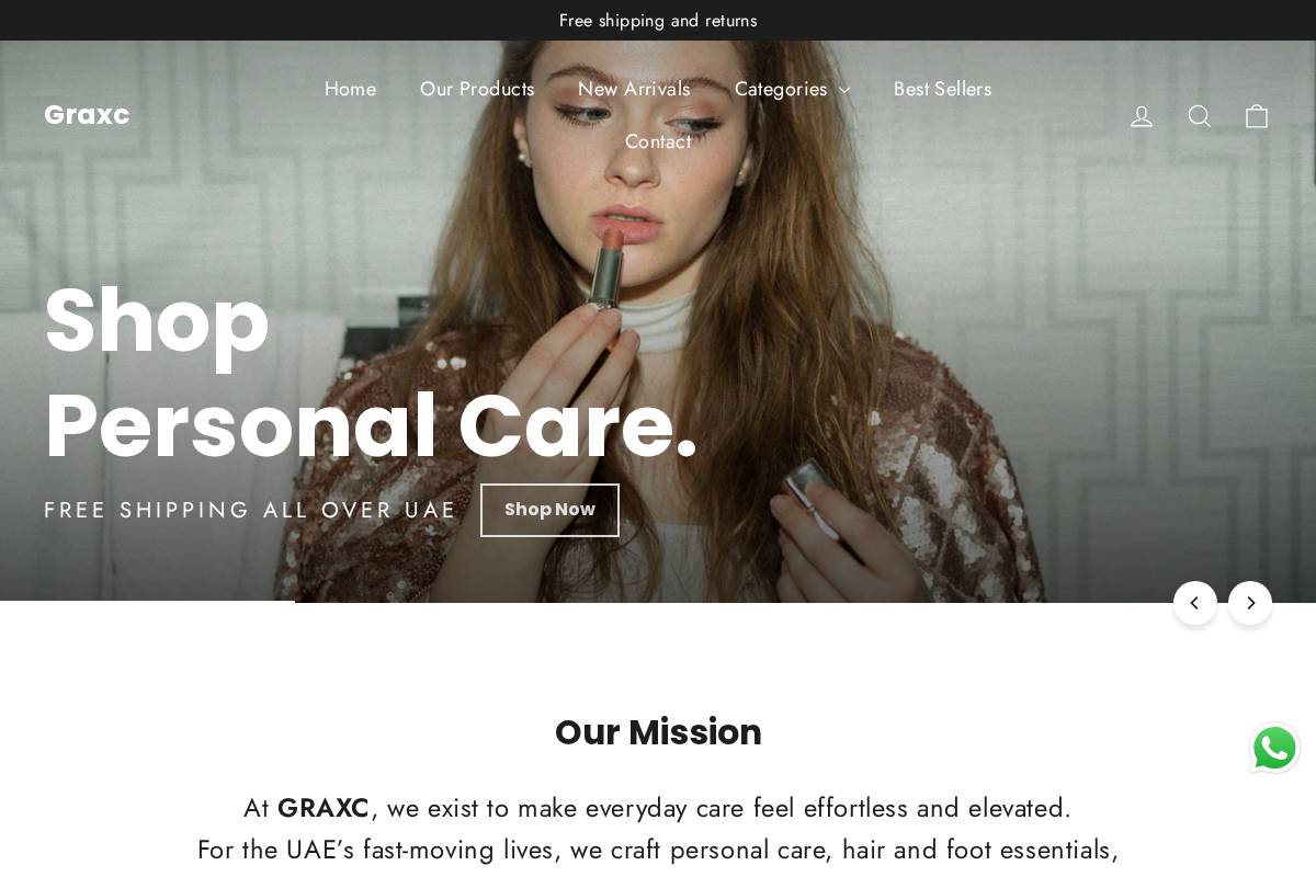 graxc.com homepage screenshot