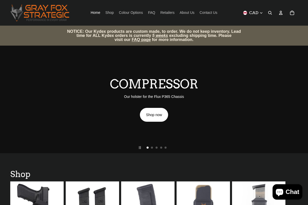 Gray Fox Strategic Inc homepage screenshot