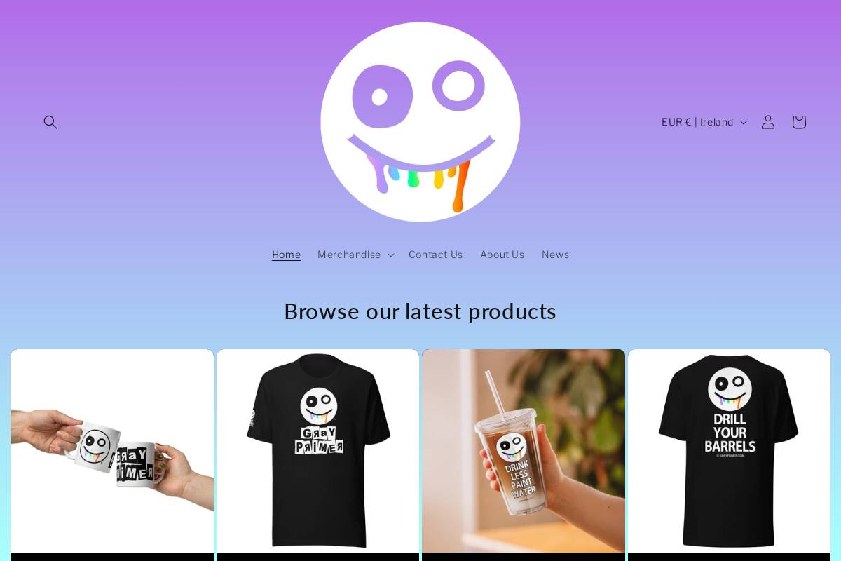 grayprimer.com homepage screenshot