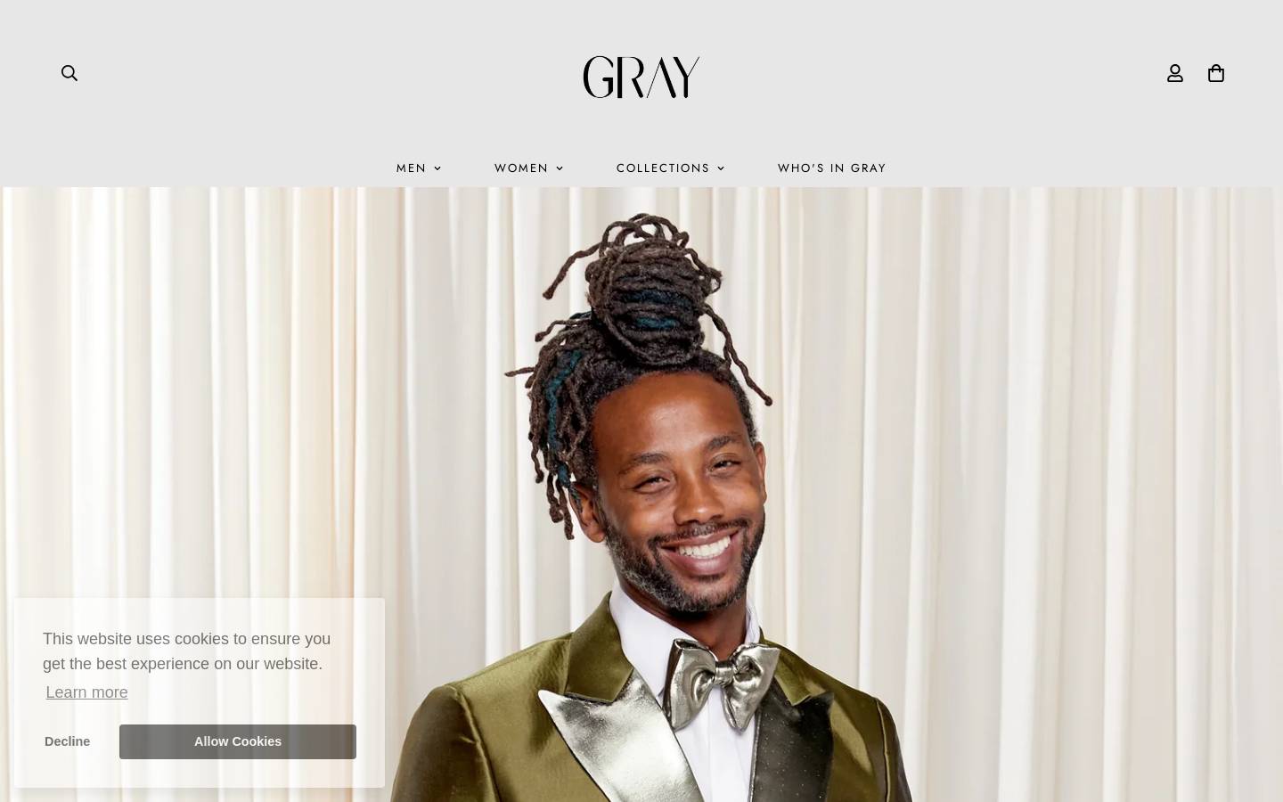 grayscaleic.com homepage screenshot